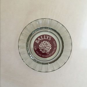 VTG Ashtray Bally’s Glass Atlantic City, Reno, Las Vegas